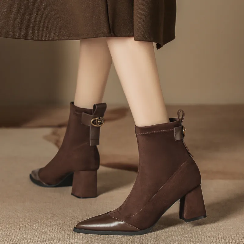 Bamiti As If Treading On Level Ground Ankle Boots 6.5CM Women's-6