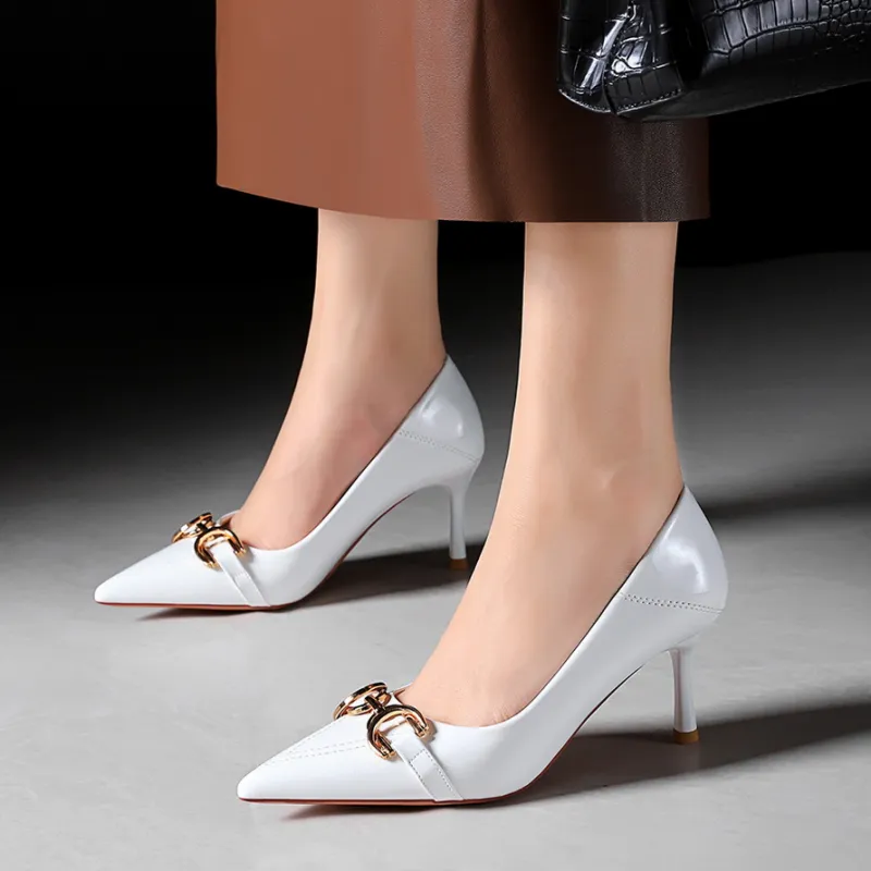 Bamiti As If Treading On Level Ground Slim Heel High Heels 7CM Women's-17
