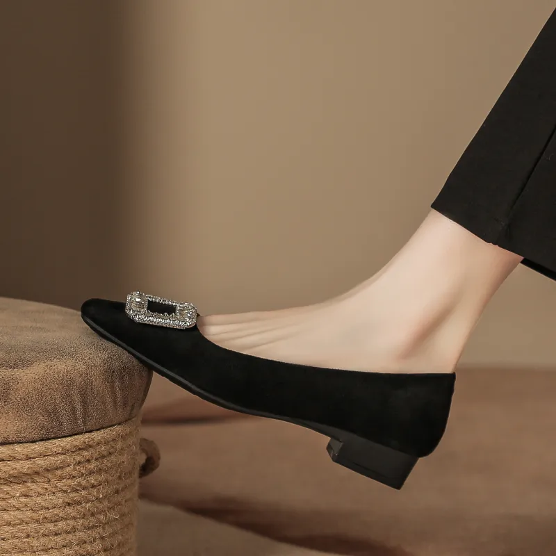 Bamiti As If Treading On Level Ground Chunky Heel High Heels 3CM Women's-3
