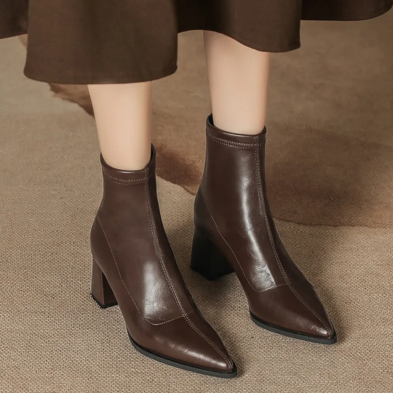 Bamiti As If Treading On Level Ground Ankle Boots 6.5CM Women's-9