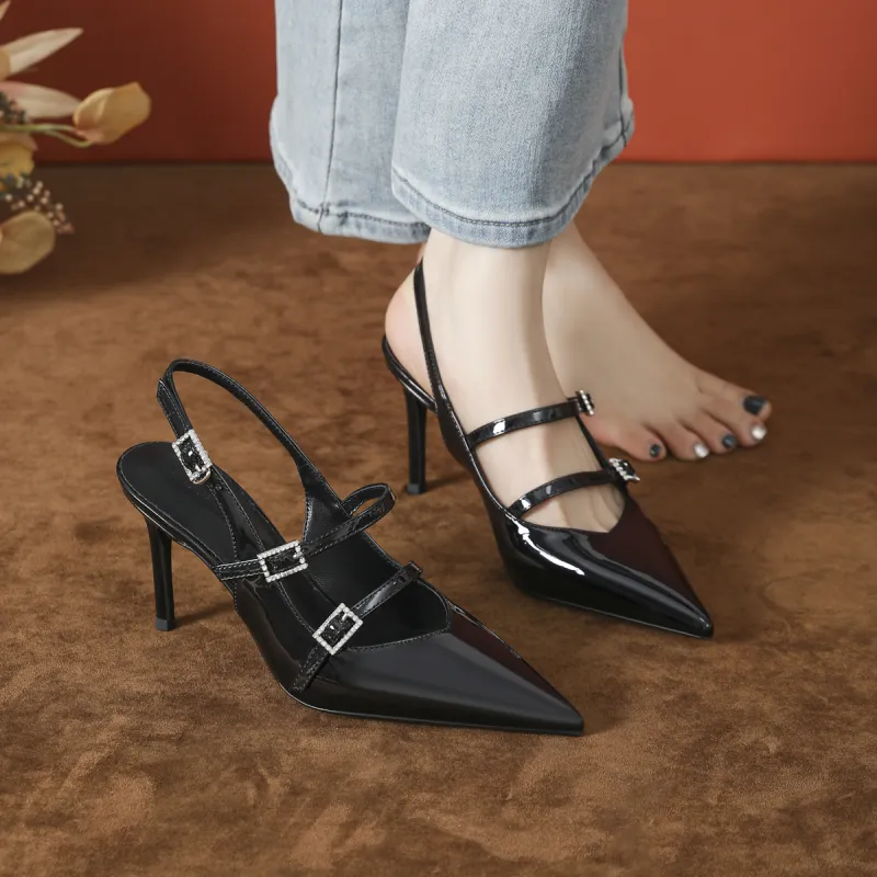 Bamiti Slim Heel High Heels 8cm Women's-10