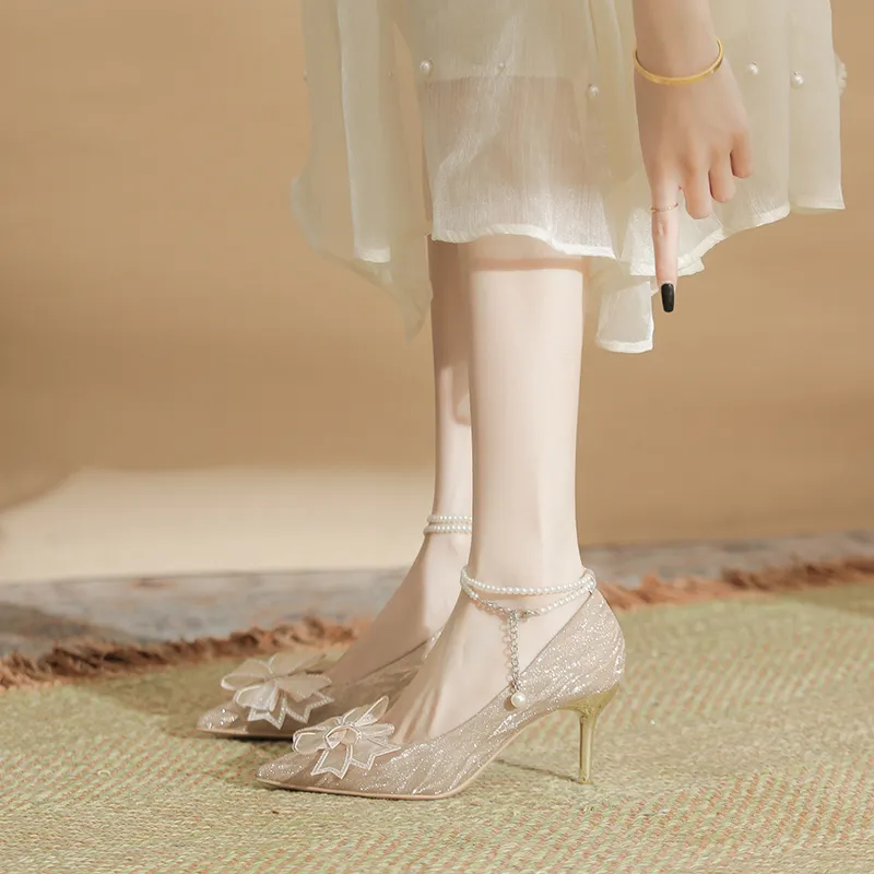 Bamiti Slim Heel High Heels 7cm Women's-8