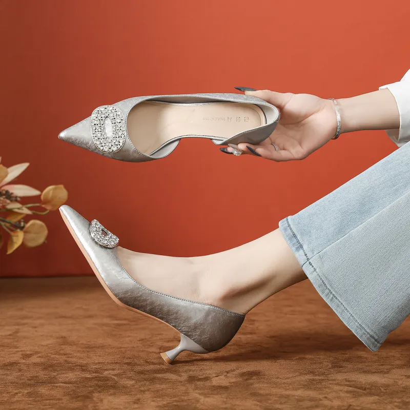 Bamiti Slim Heel High Heels 5cm Women's-9
