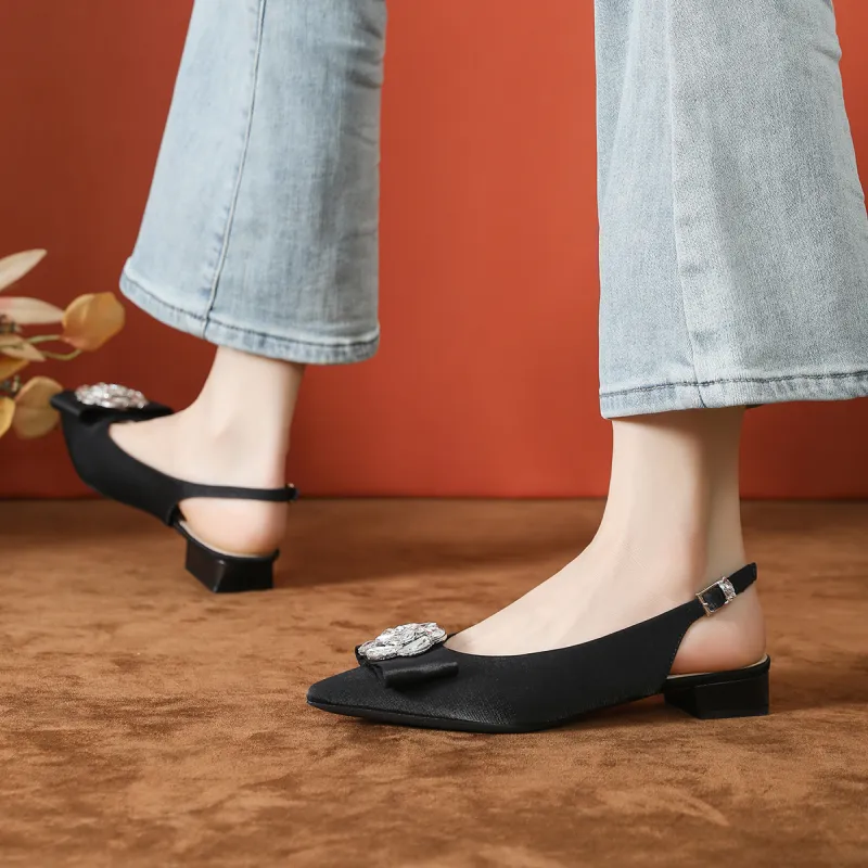 Bamiti Chunky Heel High Heels 3cm Women's-9
