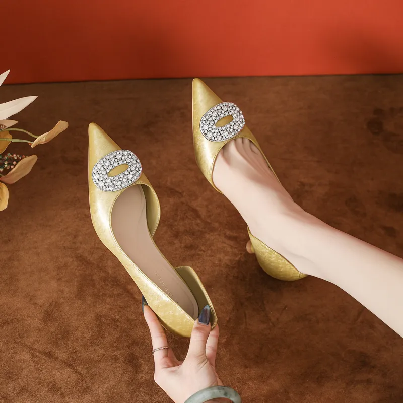 Bamiti Slim Heel High Heels 5cm Women's-2