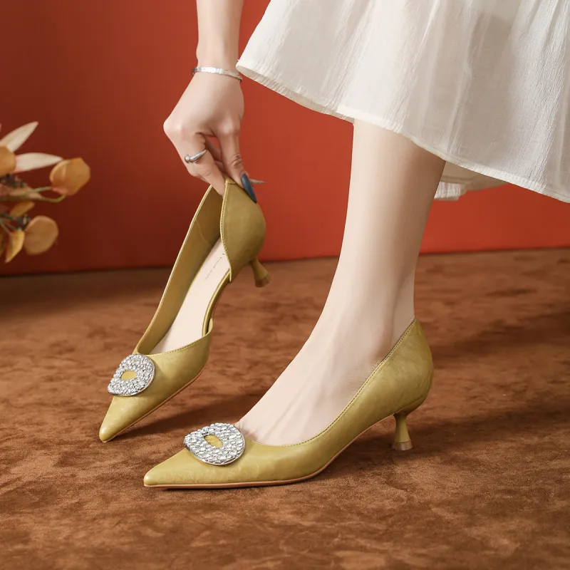 Bamiti Slim Heel High Heels 5cm Women's-3