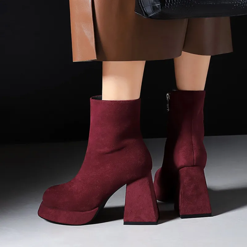 Bamiti As If Treading On Level Ground Ankle Boots Women's-23