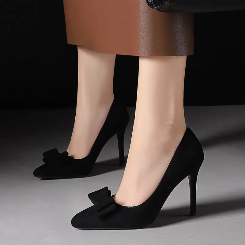 Bamiti As If Treading On Level Ground Slim Heel High Heels 10CM Women's-1