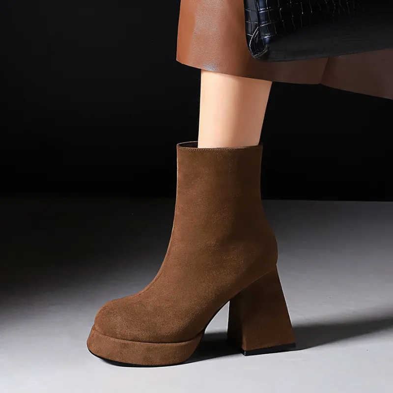 Bamiti As If Treading On Level Ground Ankle Boots Women's-14