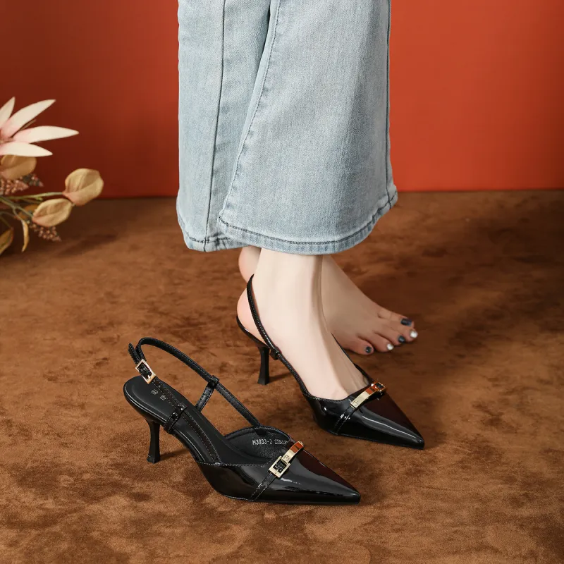 Bamiti Slim Heel High Heels 7cm Women's-6
