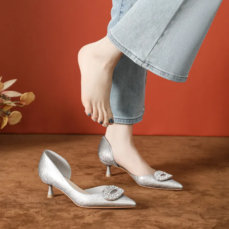 Bamiti Slim Heel High Heels 5cm Women's-10