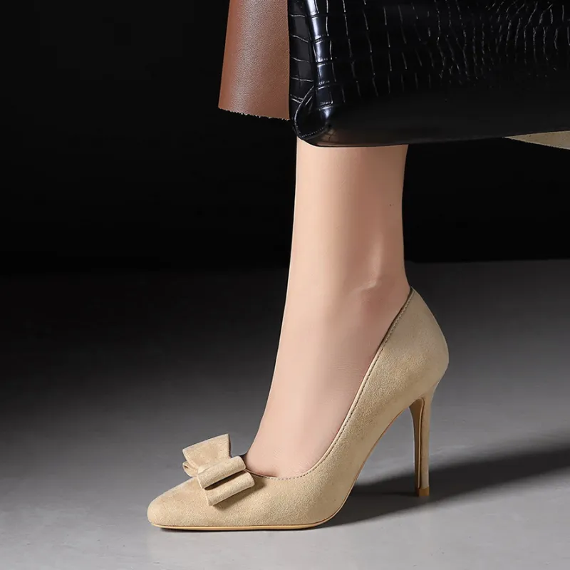 Bamiti As If Treading On Level Ground Slim Heel High Heels 10CM Women's-7