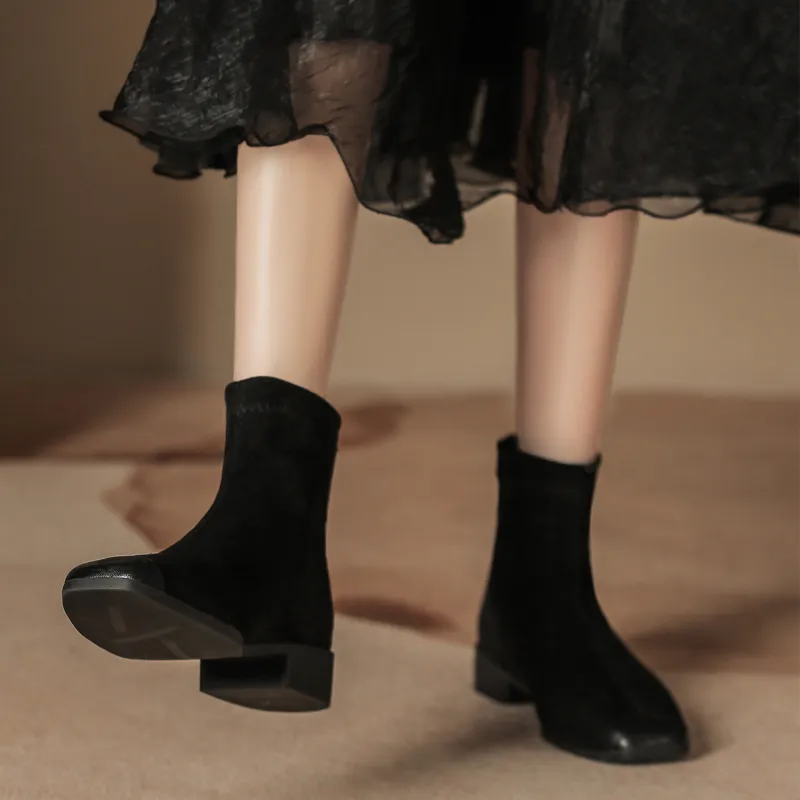 Bamiti As If Treading On Level Ground Ankle Boots Unisex-1