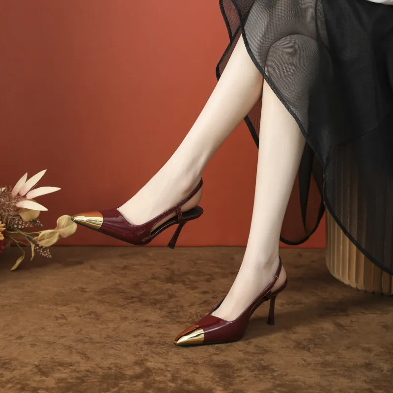 Bamiti Slim Heel High Heels 8cm Women's-9