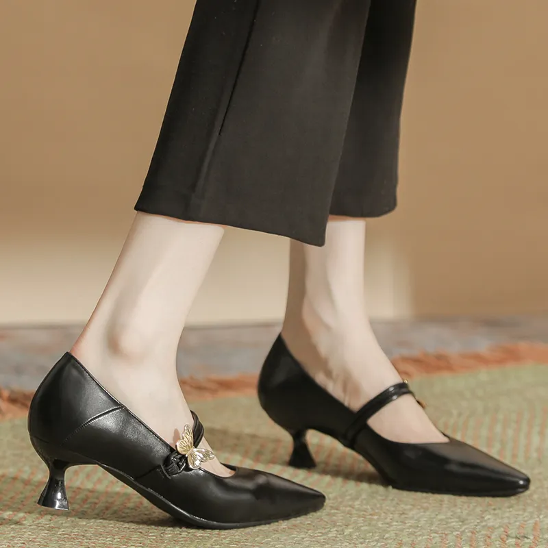 Bamiti Slim Heel High Heels Women's-4