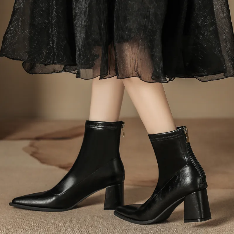Bamiti As If Treading On Level Ground Ankle Boots 6.5CM Women's-3