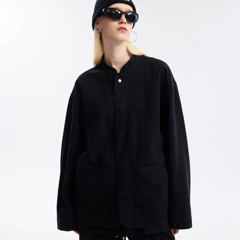 Palladium Denim Jacket Unisex Lead Black-4