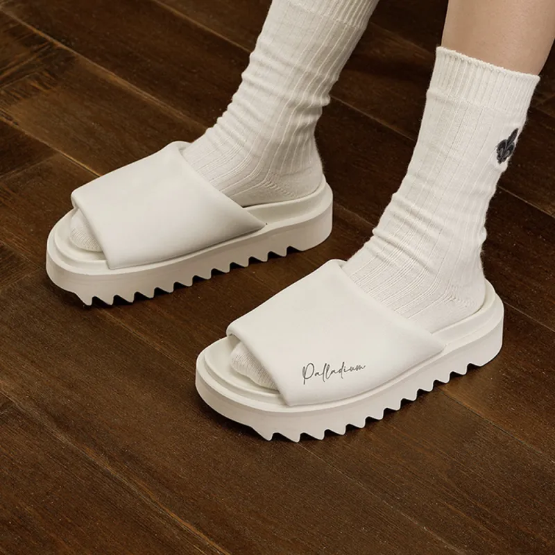 Palladium Slip Resistant Slide Slippers Women's White-6