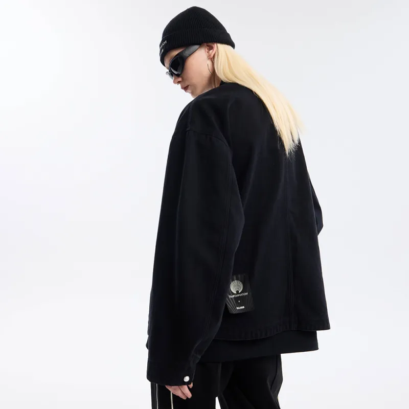 Palladium Denim Jacket Unisex Lead Black-2