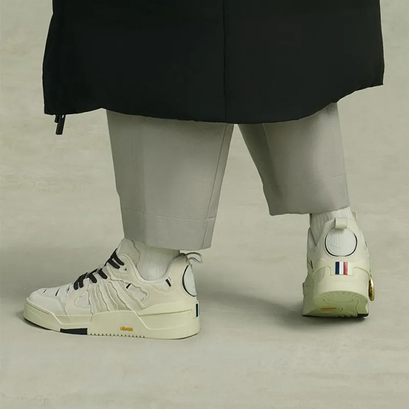 Palladium Low Top Skateboard Shoes Men's White Oyster Black-9
