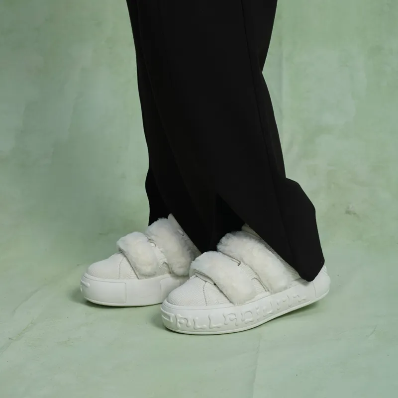 Palladium Warm Slip Resistant Low Top Skateboard Shoes Women's White-8