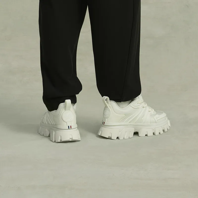 Palladium Abrasion Resistant Slip Resistant Low Top Chunky Sneakers Men's White-9