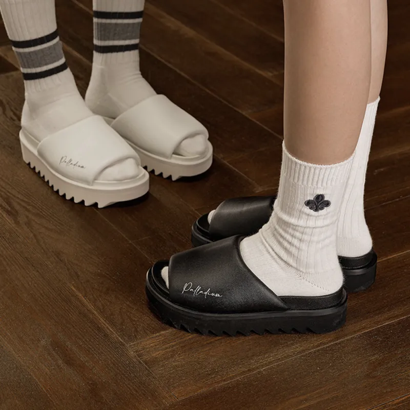 Palladium Slip Resistant Slide Slippers Women's White-7