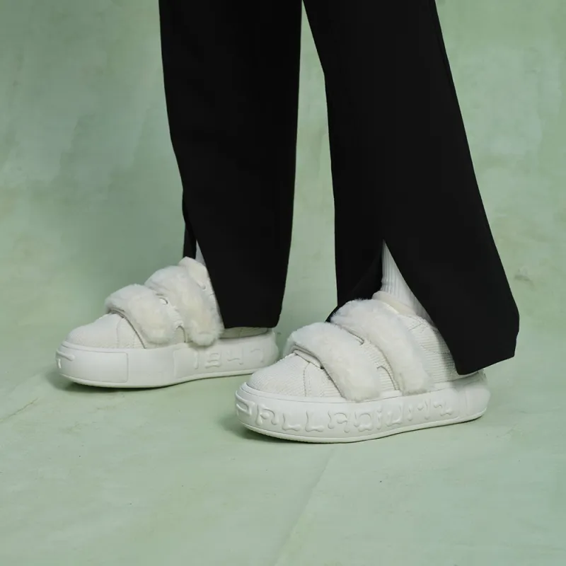 Palladium Warm Slip Resistant Low Top Skateboard Shoes Women's White-7