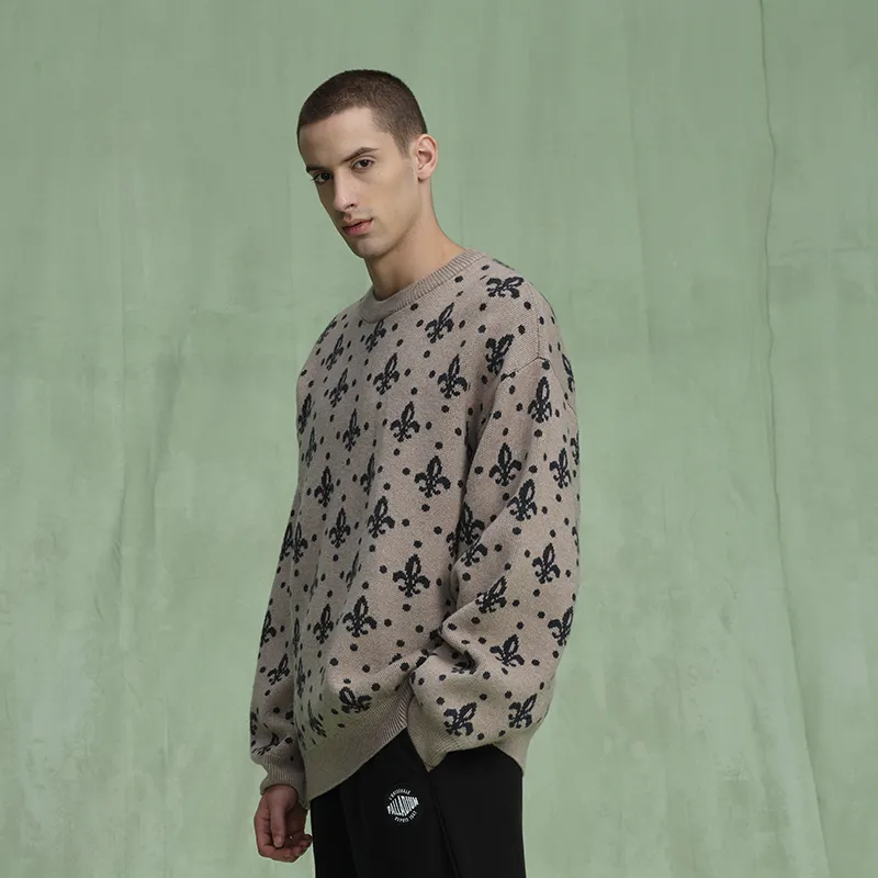 Palladium Crew Neck Sweaters Unisex Khaki-4