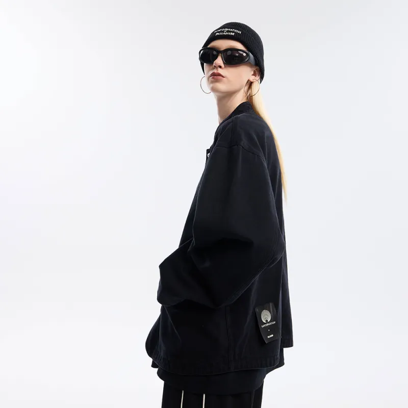 Palladium Denim Jacket Unisex Lead Black-3
