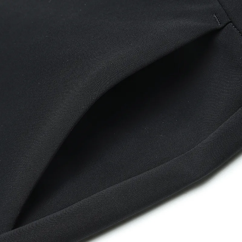FILA Golf Series Knitted Sports Pants Women's Pitch Black-5