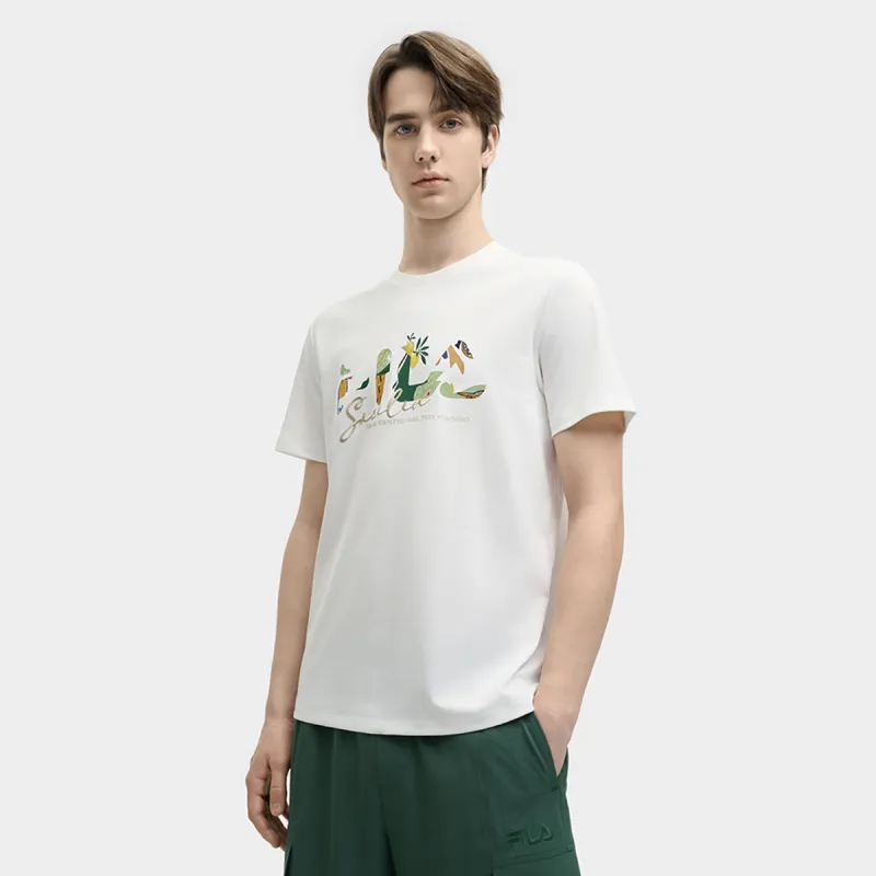 FILA T Shirt Unisex Cloud White-4