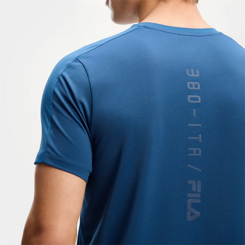 FILA T Shirts Men Ice Dusty Blue-4
