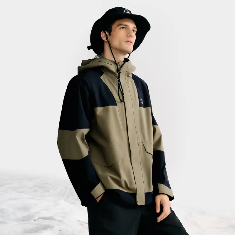 FILA Fitness Warm Water-Repellent Other Water-Resistant Windbreaker Jacket Men's Withered Moss Green-5