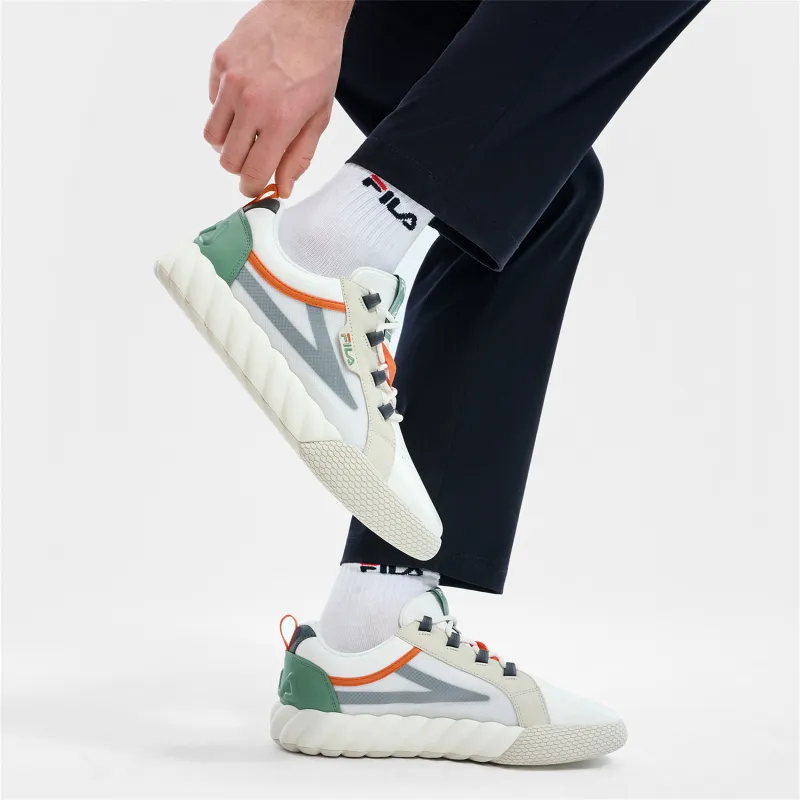 FILA CAMPO Low-Top Skateboard Shoes Men's White Green-6