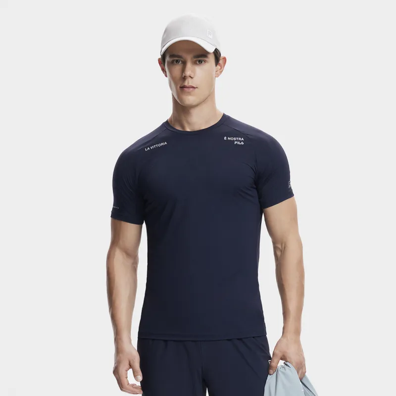 FILA SS24 T Shirt Men's RD Royal Blue-2