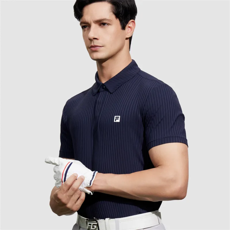 FILA Polo Shirts Men Tide Blue-5