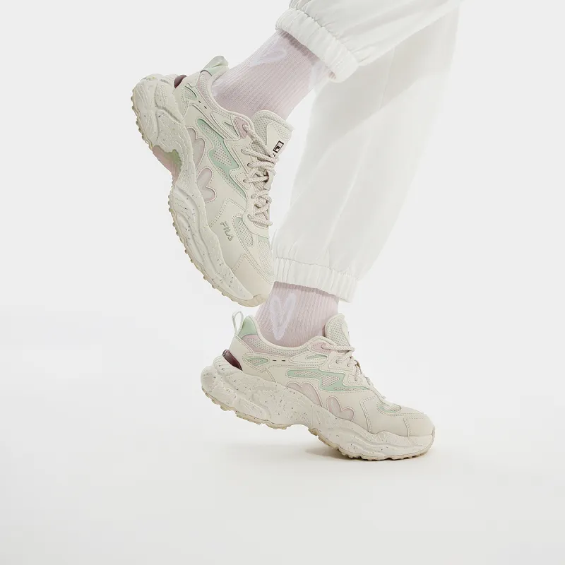 FILA Fern Fern Sneakers Low-Top Chunky Sneakers Women's Ivory White-5