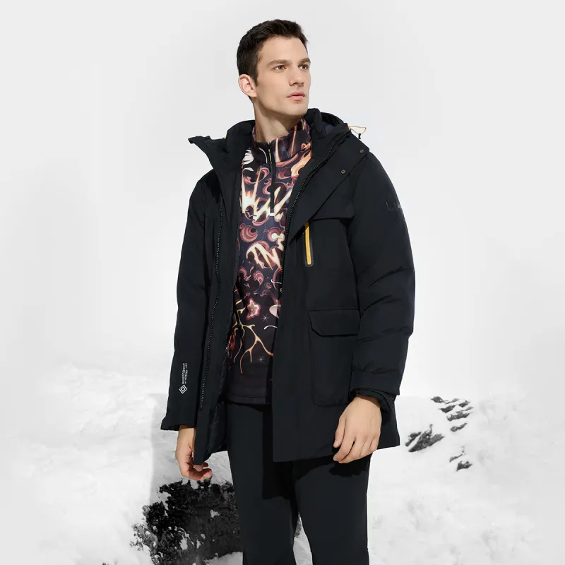 FILA Down Jacket Men's Pitch Black-5