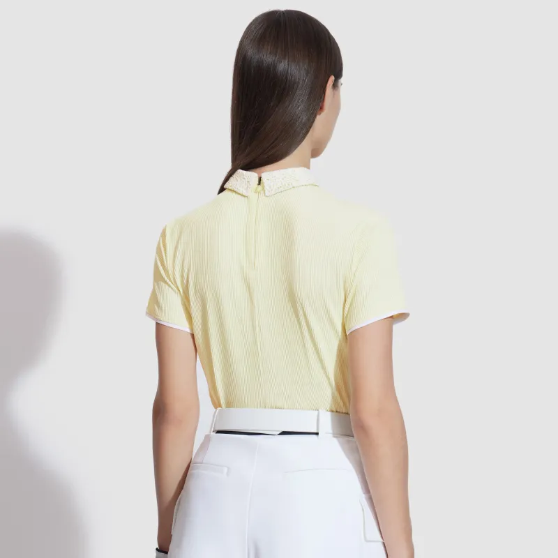 FILA Polo Shirts Women's Pear Blossom Yellow-3