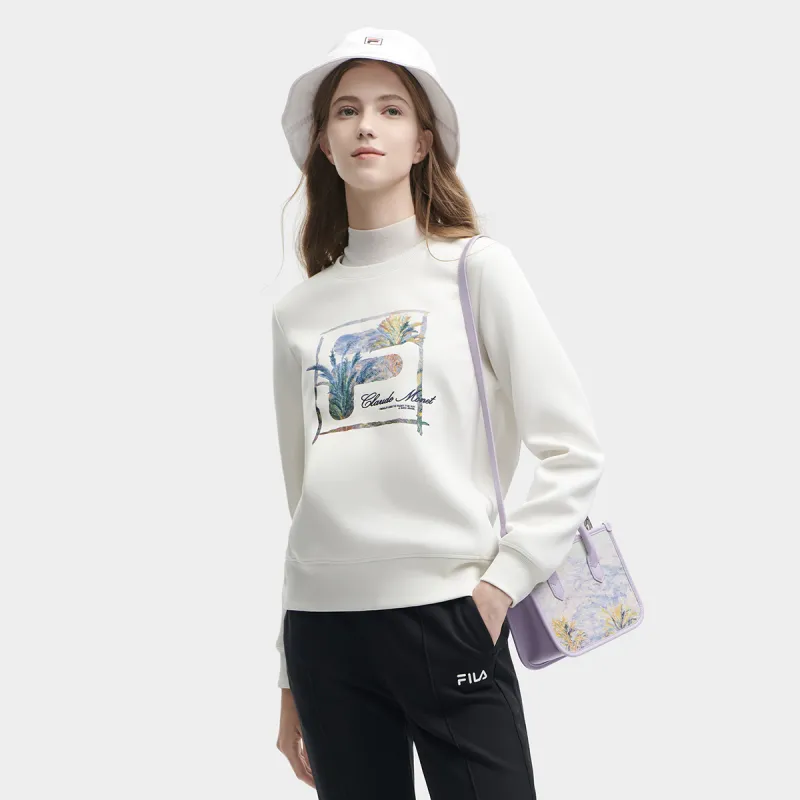 FILA Sweatshirt Women's Porcelain White-3