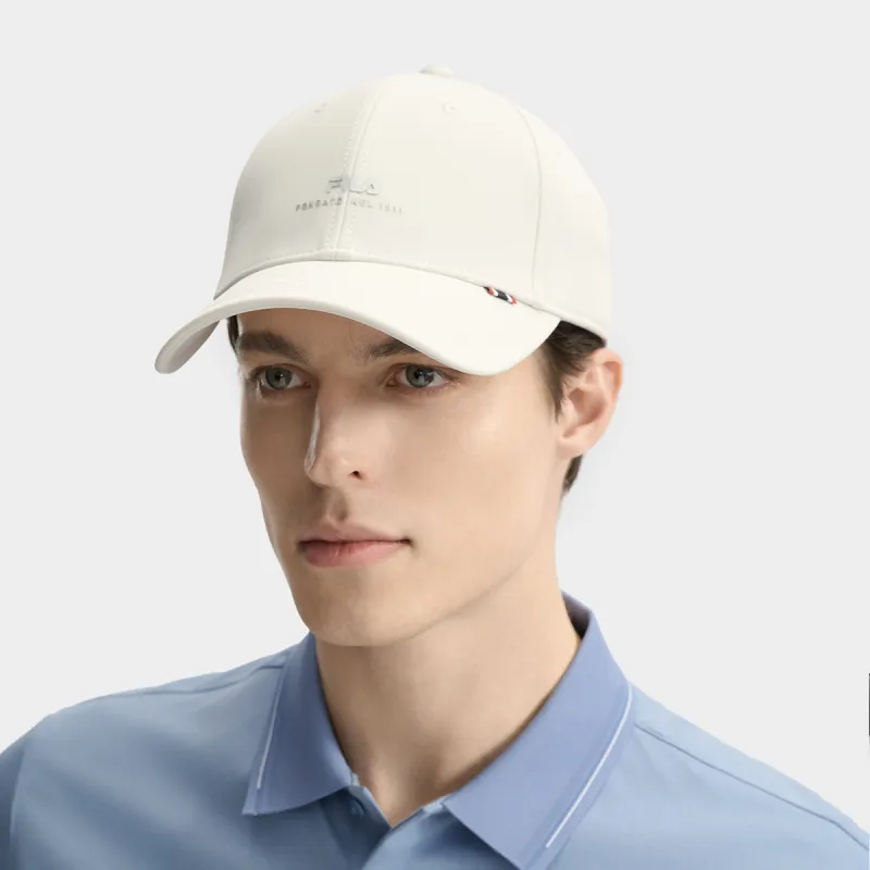 FILA Polyester Baseball Caps Unisex Steam White-3