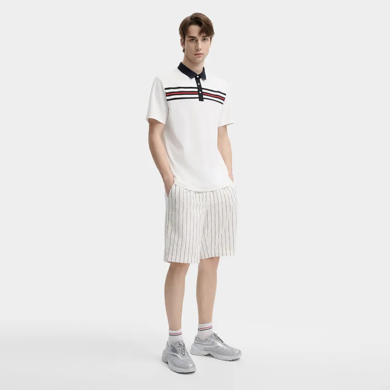 FILA Polo Shirts Men Cloud White-3