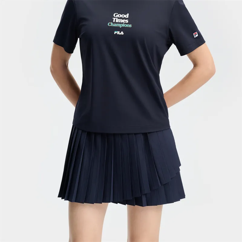 FILA PREPPY NOSTALGIA Casual Short Skirts Women's RD Royal Blue-3