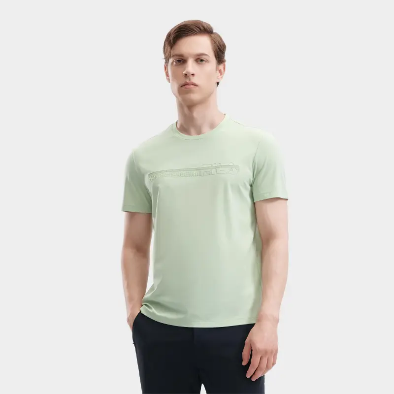 FILA T Shirts Men Light Leaf Green-2