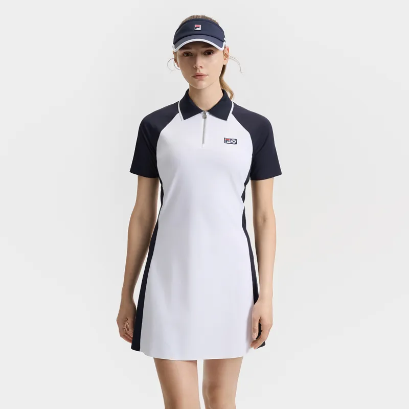 FILA Athletics Tennis Short Sleeved Dress Women's RD Royal Blue NV-5