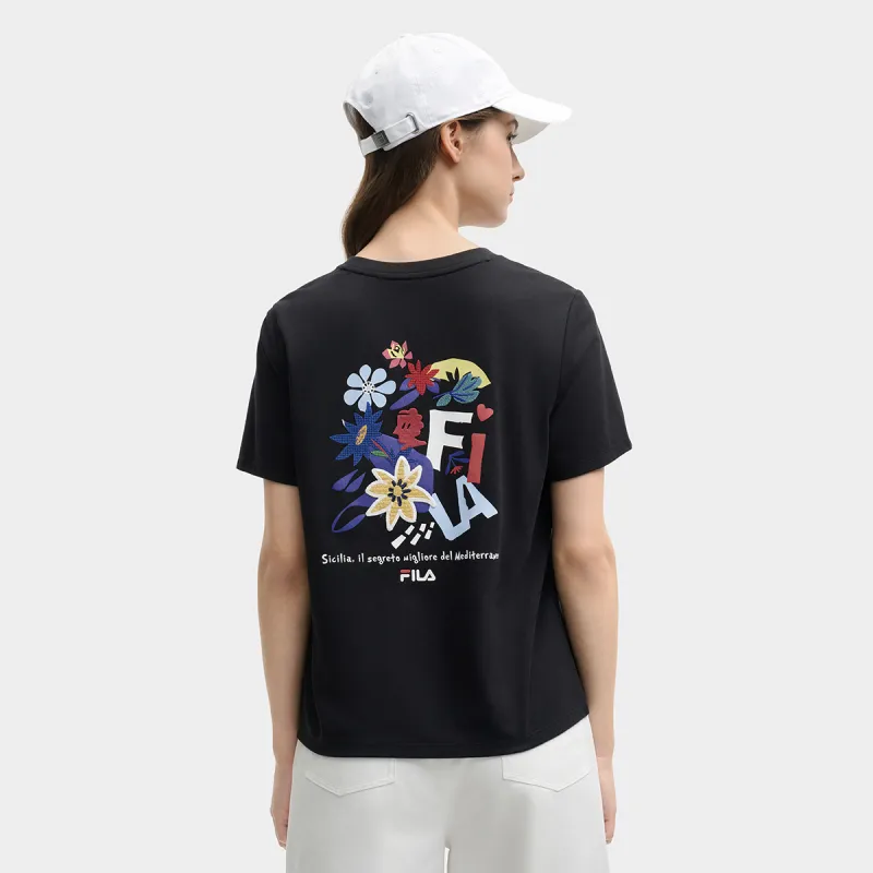 FILA Lifestyle T Shirt Women's Jet Black-3