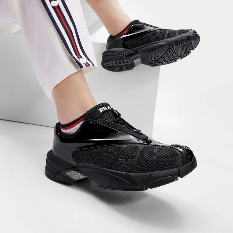 FILA Wear Resistant Low Top Casual Shoes Women's Black-6