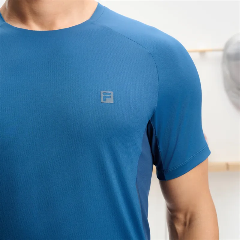 FILA T Shirts Men Ice Dusty Blue-3