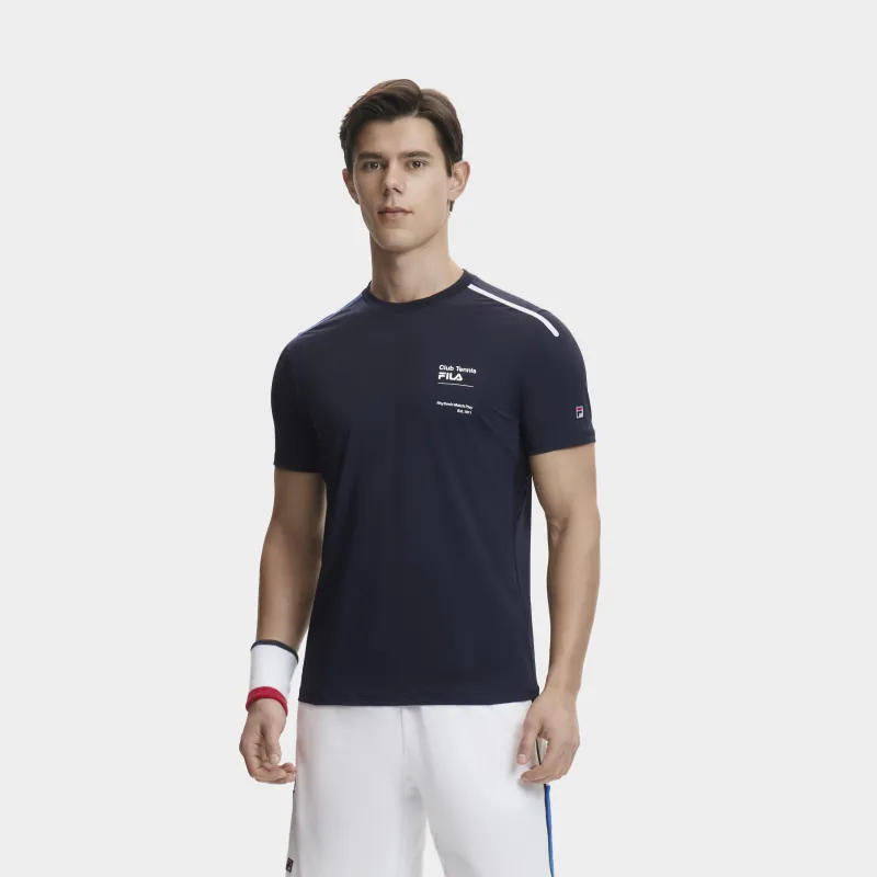 FILA T Shirt Men's RD Royal Blue-4